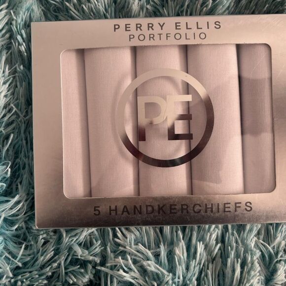 Perry Ellis Other - Perry Ellis Elegant White Handkerchief Set — NWT